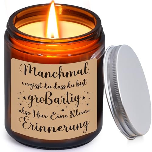 Livole Geburtstaggeschenke für Männer Frauen, Lavendel Duftkerzen Inspiration Geschenke für Mädchen Schwester Kollegen, Lustige Duftkerzen Geschenke für Beste Freundin