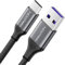 deleyCON 0,5m Cable USB C Cable de Carga 5A (Super Fast Charge - Carga Rápida) USB-A a USB-C para iPhone 16 15 Pro Max Samsung S25 S25 S24 S23 Pixel iPad Pro MacBook Air Tablet Switch PS5 etc.