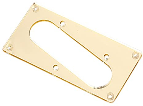 VICASKY Goldener Pmma Schutzring mit Adapter und Schutzfolie für Single Coil Tonabnehmer an E-gitarren Inklusive Farblich Passender Schrauben