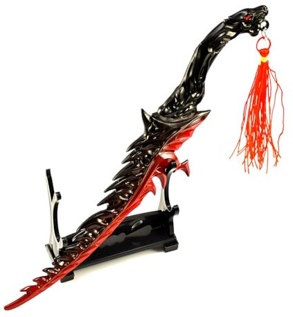 haobook DLC Elden Ring Death Blade Reverse Stab 7,8 Zoll Vollmetall-Waffenschwertmodelle Spielzeug-Spielesammlung Geschenk Partyzubehör Schreibtischdekoration für Gamer und Fans