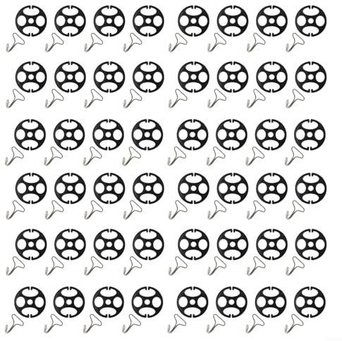 48 Piece Car Seat Cover Fixing Kit with Metal Hooks and Plastic Clips for Easy Use