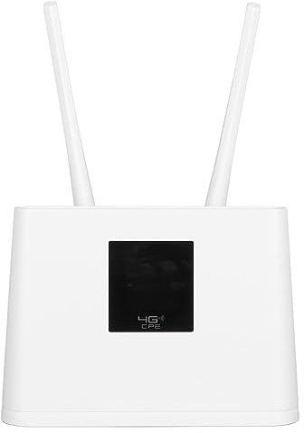 4G Wifi Router, Sim Wifi Dongle 150Mbit / S LCD Display for the Trip (UK Plug)