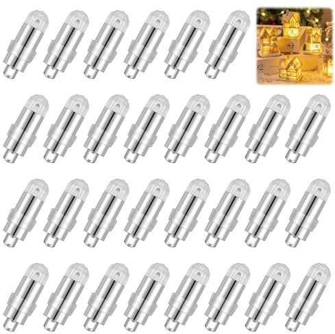 FainFun 30 Stück Ballonlichter Mini Wasserdicht, Led Ballons Lichter Warmweiß, Mini Led Lichter mit Batterie für Luftballons, Partys, Bars, Verlobungen, Hochzeiten, Geburtstage, Weihnachten