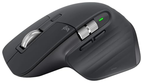 Logitech MX Master 3 - Leistungsstarke kabellose Bluetooth Maus, Fast Scrolling, Bluetooth und 2.4 GHz Verbindung via USB-Empfänger, für Windows/Linux/Chrome/Mac- Graphit, [Bulk - Ohne Verpackung]