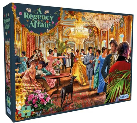 Gibsons A Regency Affair 1000 Piece Jigsaw Puzzle for Adults – Historical Romance Period Drama Scene by Steve Crisp - Nostalgic British Artwork - Sustainably Made in the UK - Great Gift