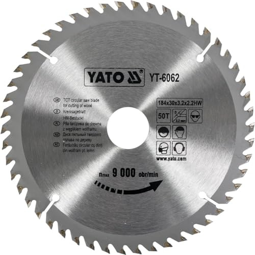 Yato yt-6062 tct-lame Holz 184 x 50 x 30 mm