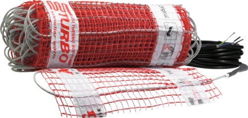 AEG 221448 TBS TC 30 200/2 T Einzelmatten Fußbodentemperiersystem Comfort Turbo, 2 m² Breite 30 cm, 200W/m²