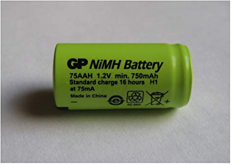 Akkuzelle - GP - 75AAH - 2/3 AA - 1,2 Volt 750mAh Ni-MH