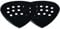 Pick Boy Plektrum/Pick Pos-A-Grip, Carbon Nylon, 1,00 mm, stark, schwarz, 12 Stück