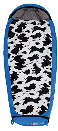 Grüezi+Bag Kinder Schlafsack Mitwachsend Grow Cow RV Rechts, Friendly Blue, 34 x 20 x 20 cm