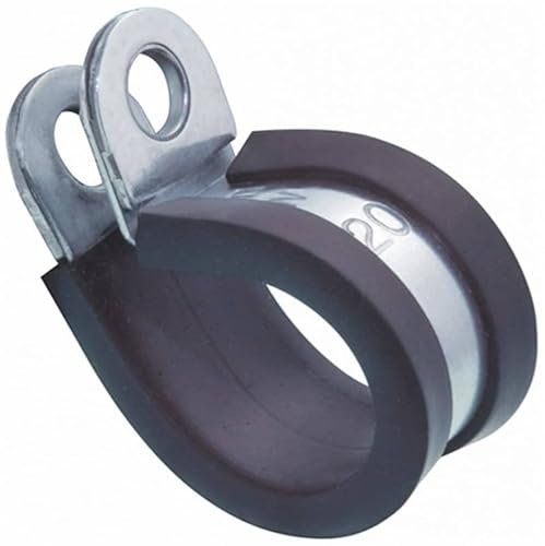 Yacht Steel Edelstahl Halteschelle DIN 3016 mit Gummieinlage, 12mm, AISI304/A2