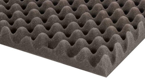 Adam Hall Foam, 200 cm x 100 cm x 30 mm, Polyester, Grey, Soundproofing Foam