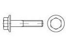 Sechskantschrauben mit Flansch M12 35 mm Sechskant DIN 6921 verzinkt 100 Stück TOOLCRAFT 139671