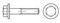 Sechskantschrauben mit Flansch M12 35 mm Sechskant DIN 6921 verzinkt 100 Stück TOOLCRAFT 139671