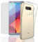 Eximmobile Silikon Case + Panzerfolie kompatibel mit LG X Power Handyhülle mit 9H Echt Glasfolie Schutzhülle mit Schutzfolie Handytasche Silikonhülle Tasche Hülle Displayschutzfolie Displayschutz