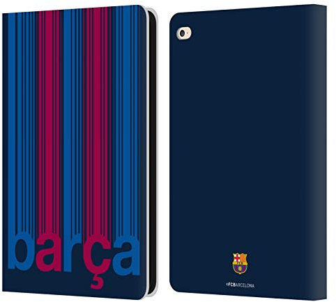 Head Case Designs Licenciado Oficialmente FC Barcelona Barca 2017/18 Campions Carcasa de Cuero Tipo Libro Compatible con Apple iPad Air 2 (2014)