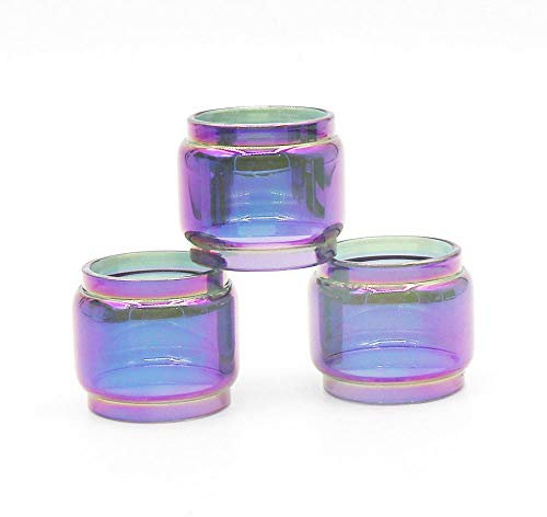 RUIYITECH - Tubo de cristal grueso para TFV8 Baby V2, color arcoíris transparente, 5 ml, 3 unidades Arcoíris