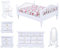 skala1:12 Puppenhaus Schlafzimmer Möbel Sets 6 stücke Mini Weiß Holz Floral Bett Kleiderschrank Stuhl Dressing Spiegel Schrank Kit Miniatur Möbel Pretend Play Spielzeug für 3 4 5 Jahre Alt Mädchen