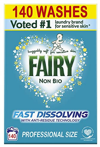 Fairy Non-Bio Powder Kind to Sensitive Skin Laundry, 140 Washes