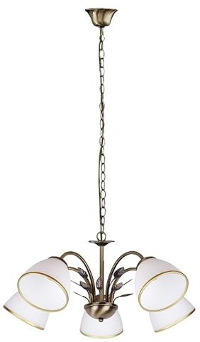 Licht-Erlebnisse Elegante Pendelleuchte Jugendstil Glas Schirm Esszimmerlampe Wohnzimmerlampe