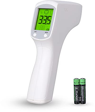 Infrarot-Thermometer, AGM Digital Front-Thermometer, LCD-Display, berührungsloses Thermometer, Memory-Funktion, Fieberalarm für Babys, Kinder, Erwachsene