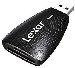 Lexar Lecteur Multi-Cartes 2 en 1 USB 3.1, Fonctionne avec Les Cartes SD et microSD (LRW450UBNA)