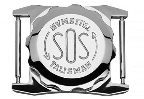 SOS Talisman für Herren-Uhrenarmband in Edelstahl, Notfallkapsel für wichtige medizinische Informationen