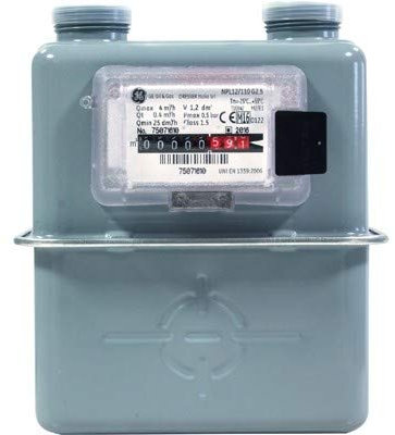 Contatore In Alluminio Per Gas Gpl Metano Volumetrico A Parete Int. 110 Diankamin