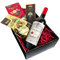 Edles Geschenkset Dunkles Genuss Duo Wein, Pralinen Schokolade mit Terre di Mario Rotwein und italienischen Schokoladenspezialitäten