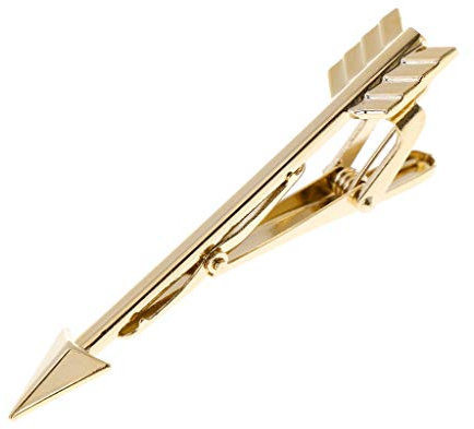gszfsm001 Pince À Cravate pour Hommes Boucle Broche De De Haute Qualité en Argent Doré Flèche Pince À Cravate Accessoires De Chemise Glamour Gentleman Mariage Broche Accessoires Bijoux Fins
