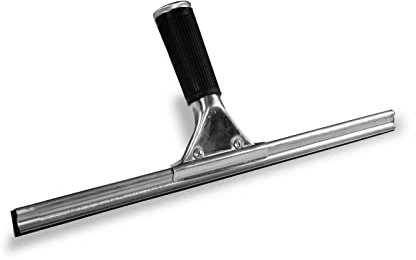 Fensterwischer Metall 35cm I Fensterputzer aus Aluminium mit austauschbarer Gummilippe I geeignet als Duschabzieher, Fensterabzieher, Bodenabzieher, Wasserabzieher I streifenfrei, schnell & sauber