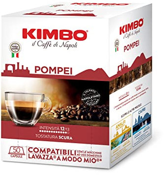 Kimbo Pompei - Capsules Compatibles lavazza A Modo Mio -50 Capsule