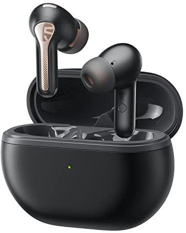 SoundPEATS Wireless Bluetooth 5.3 Earphones Hi-Res Audio with LDAC, In Ear Earphones Active Noise Cancellation with 6 Mics, 52 Hours Playtime, APP Control