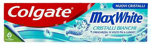 Colgate Max White White Zahnpasta mit weißen Kristallen, 75 ml