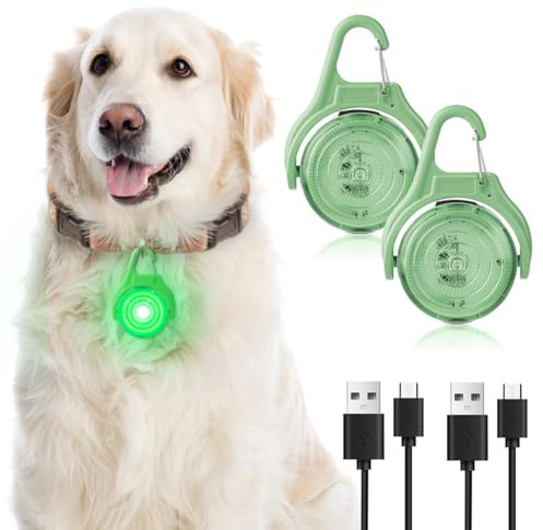 AUAUY LED Blinklicht Schulranzen Sicherheitslicht, 4 Blinkmodis, USB | Aufladbar Reflektoren Licht, für Schulranzen, Sicherheitslicht Anhänger, für Wandern Laufen Joggen Haustier Rucksack Kleidung