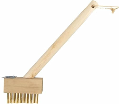 Wire Brush Patio Weed Brush Garden Brush Weed Remover Tool Block Paving Long Handle Wire Broom For Cleaning Grout Removing Weeds Moss Un Wanted Roots Driveway Cleaning Tool (1Pc)