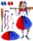 Quinn Kostüm Kinder, Quinn Cosplay Kostüm Tüllrock mit Haarschleife Aufblasbarer Baseballschläger Haare Bundle Socken Clownkostüm for Mädchen Halloween Karneval Fasching Cosplay