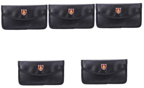 EXCEART 5St feuerfeste Aktentasche Aktenschrank feuerfeste sichere Aufbewahrungstasche Wasserdichte Dokumententasche zeugniss Tasche für Reisedokumente Dateiordner Organizer