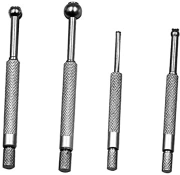 OUNONA 4pcs 3-14mm Small Hole Gauge Set Telescoping Full Round Spherical Shaped Bore Gauge Satin Finish Tool Adjustment Shaft
