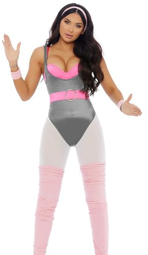 Forplay 80er Aerobic Kostüm für Damen - Verkleidung Karneval & Motto-Party