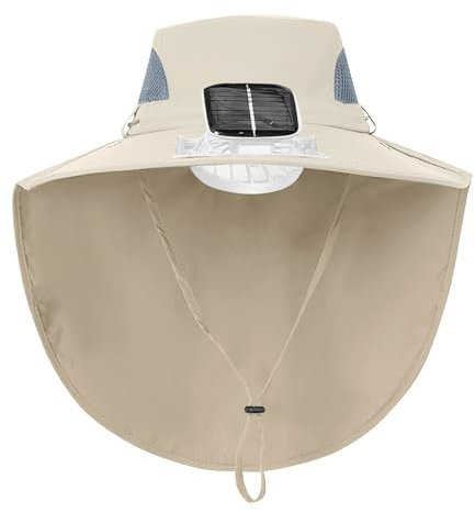 ofeirhz Outdoor Kinder Sonnenhut Mädchen Fan Hut Großer Wind Verstellbarer Sonnenhut Großer Rand Großer Umhang Kinder Plüsch Tierhüte (Khaki, Einheitsgröße), khaki, Einheitsgröße