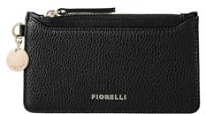 Fiorelli Women's Luna Kartenetui, Kreditkartenetui, Slim Wallet, Schwarzes Kunstleder