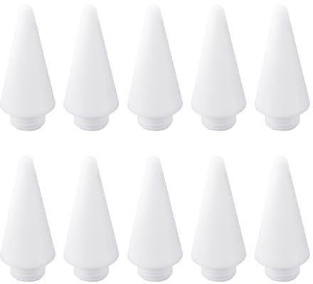 YINETTECH Ersatzstiftspitzen für kapazitive Stifte, hohe Empfindlichkeit, Ersatzstiftspitzen, kompatibel mit kapazitiven Touchscreen-Geräten, Weiß, 10 Stück