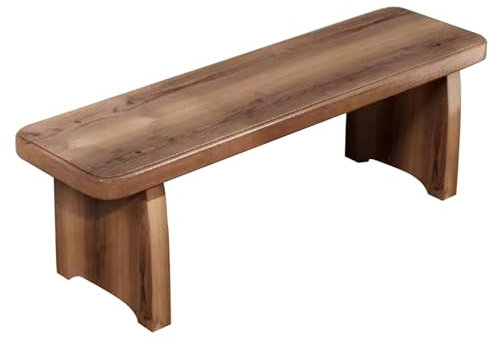 WANGCEPLSD Gartenbank Holz, Gartenbank Ohne Lehne, Tragkraft 400 Kg, Für Draußen, Garten, Veranda, Hinterhof Und Park(90cm/35in)