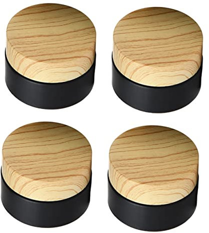 POPETPOP 4stücke Glasbehälter Für Kosmetik Cremetiegel Kleine Glasflaschen Zur Aufbewahrung Von Creme Lotion Gesichtscreme Als Container Für Selbstgemachte Produkte Tragbar Kompakt Für Reis