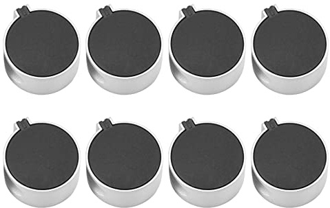 Ujjdwiurgh 6Pcs Stove Knobs Replacement 8 Mm D Shaft Control Switch Knobs for Cooker Oven Gas Hob Switches Adapters
