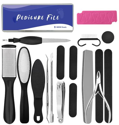 Foot Rasp File and Callus Remover Nail Clippers Foot Care Pedicure Metal Surface Tool to Remove Hard Skin Stainless Steel Foot File