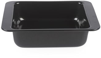 Salter Expert Quadratische Kuchenform 25 cm | Kohlenstoffstahl, zweilagige Antihaftbeschichtung, ofenfest bis 220 °C, PFOA-frei, 25 x 21,6 x 5,8 cm