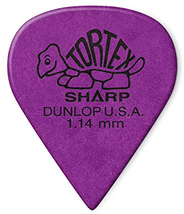 JIM DUNLOP Plektrum Tortex Sharp 1,14mm 12 Stück