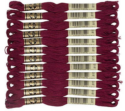 Art.117 1 box n ‹ 25 filo da ricamo DMC (12 ingresso bundle) col.815 (japan import)
